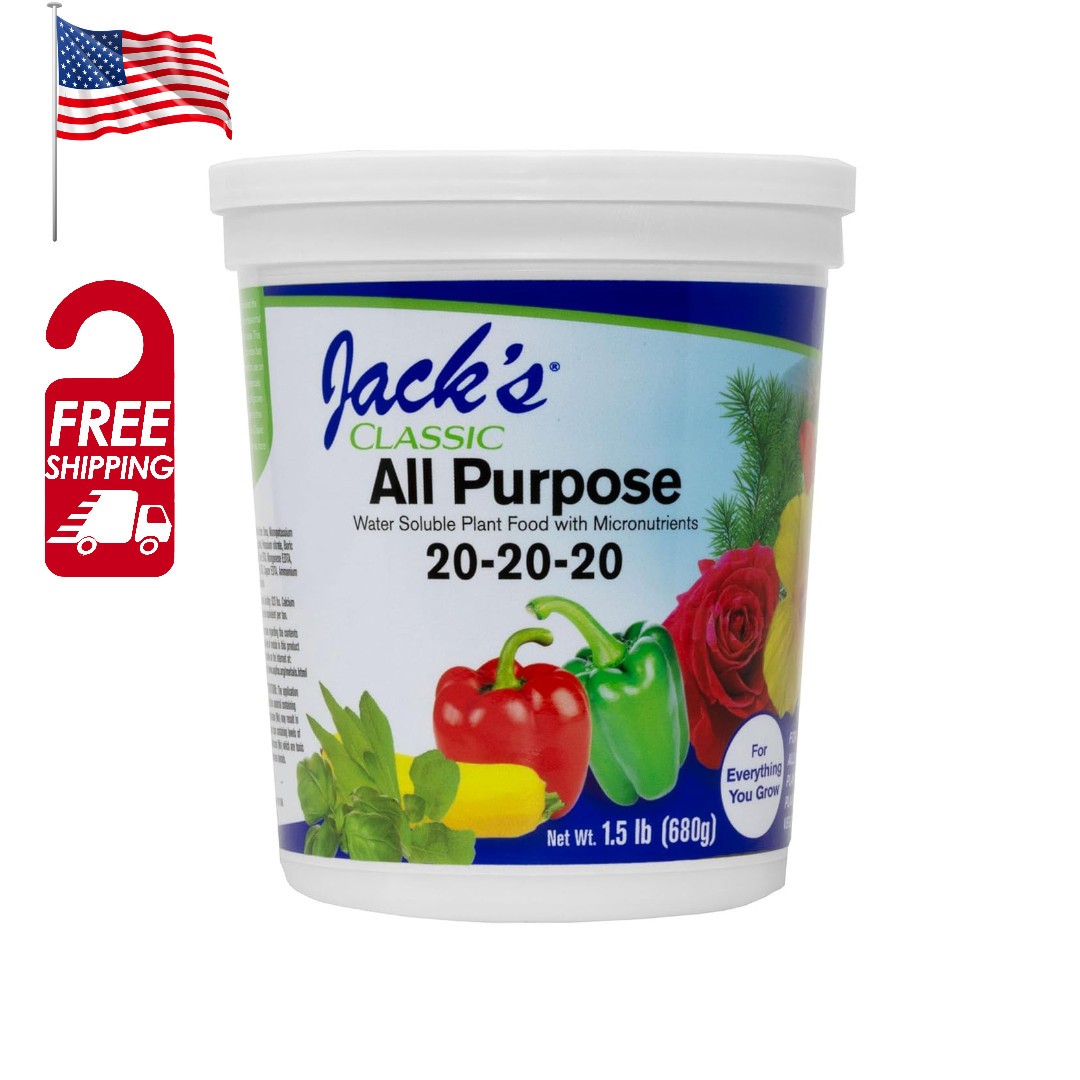 Jack’s Classic 20-20-20 All Purpose Plant Food Free Ship