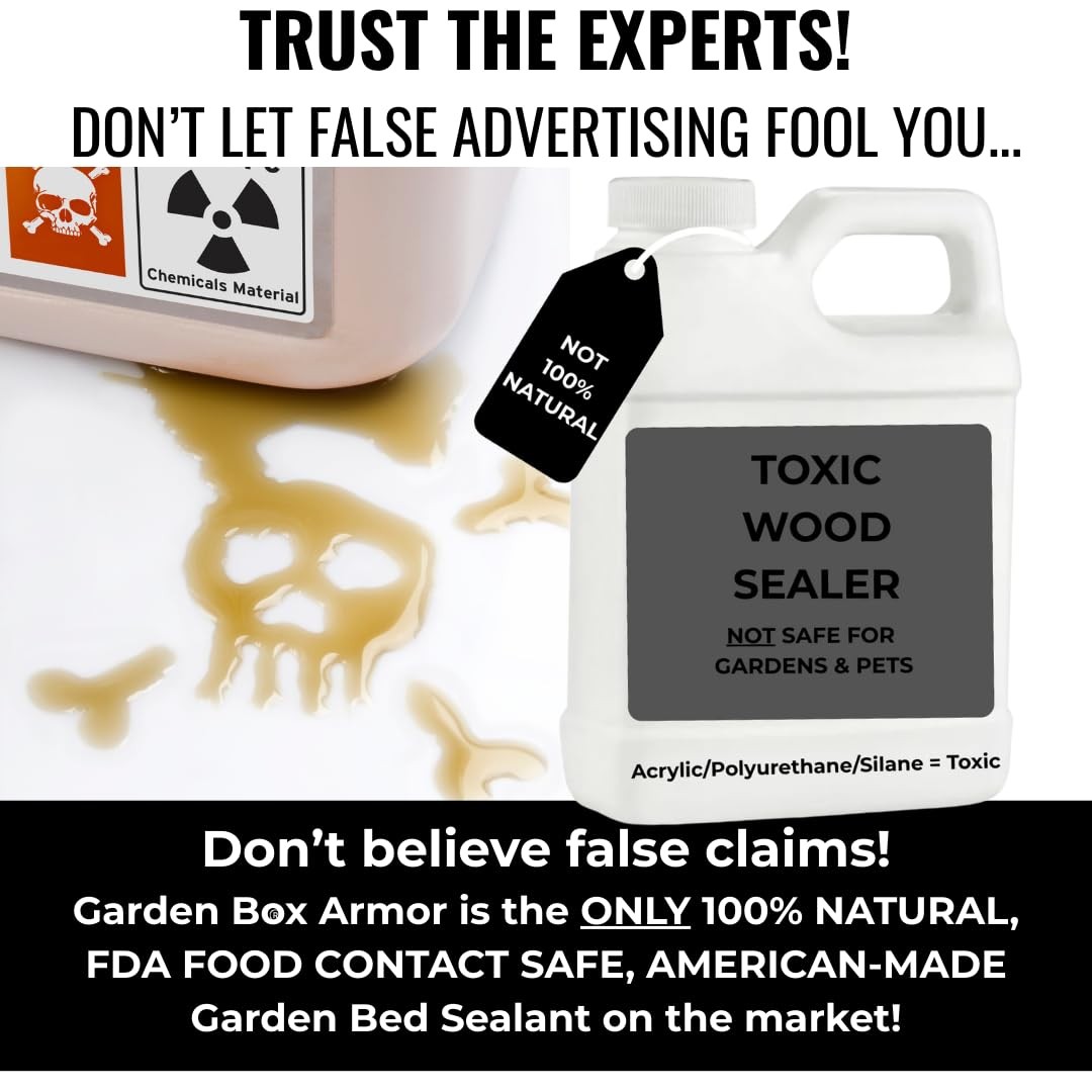 Garden Box Sealer | FDA Food Contact Safe Plant-Based Wood Sealant for Raised…