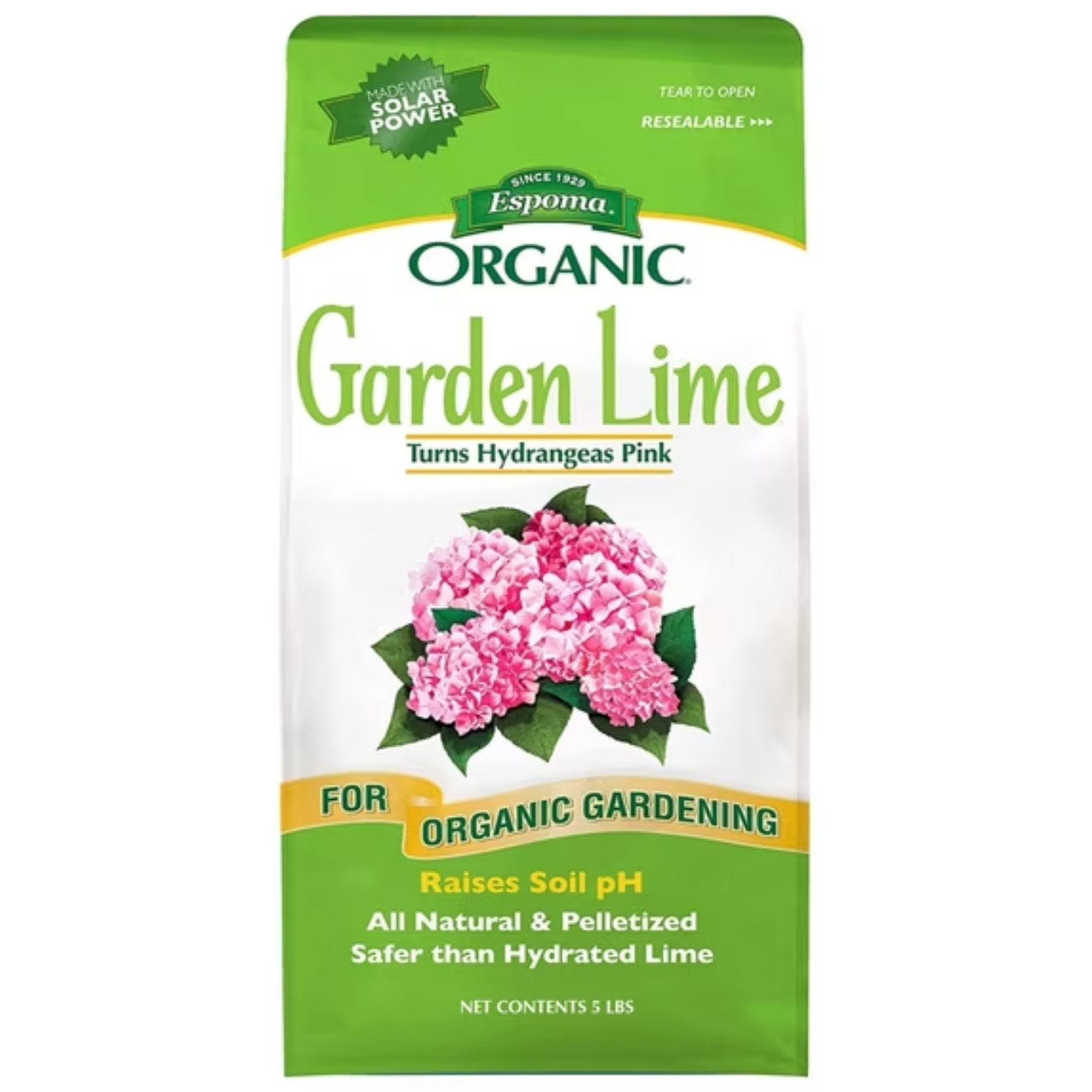 (2 Pack) Espoma Organic Garden Lime 5 lb Fertilizer Covers 135 sq ft – 10 lbs