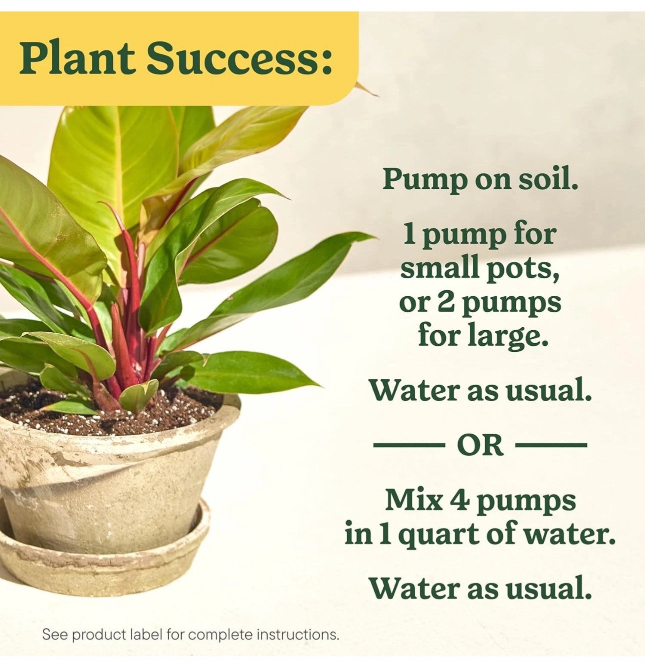 Indoor Plant Food for All Plants 8 Fl. Oz., 2-Pack