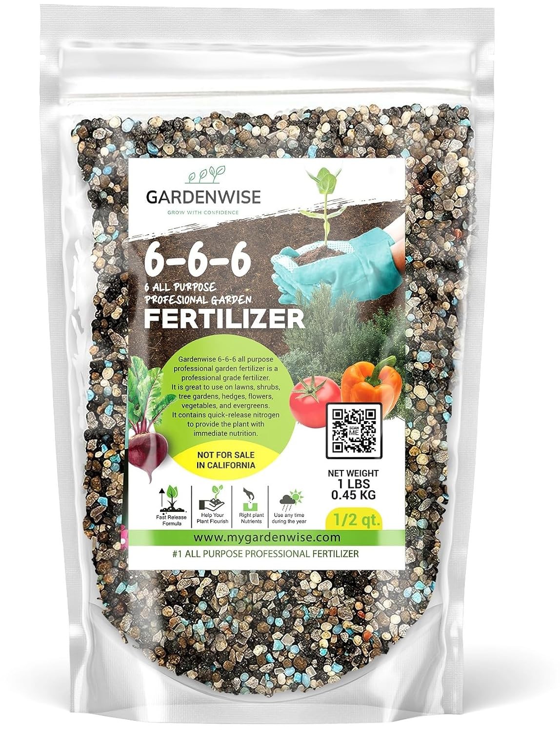 6-6-6 All-Purpose Professional Plant Food Fertilizer Ideal for Winter Care