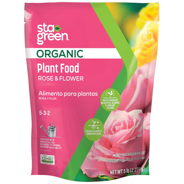 Sta-Green 5-lb 5-3-2 Organic Natural Rose and Flower Plant Food