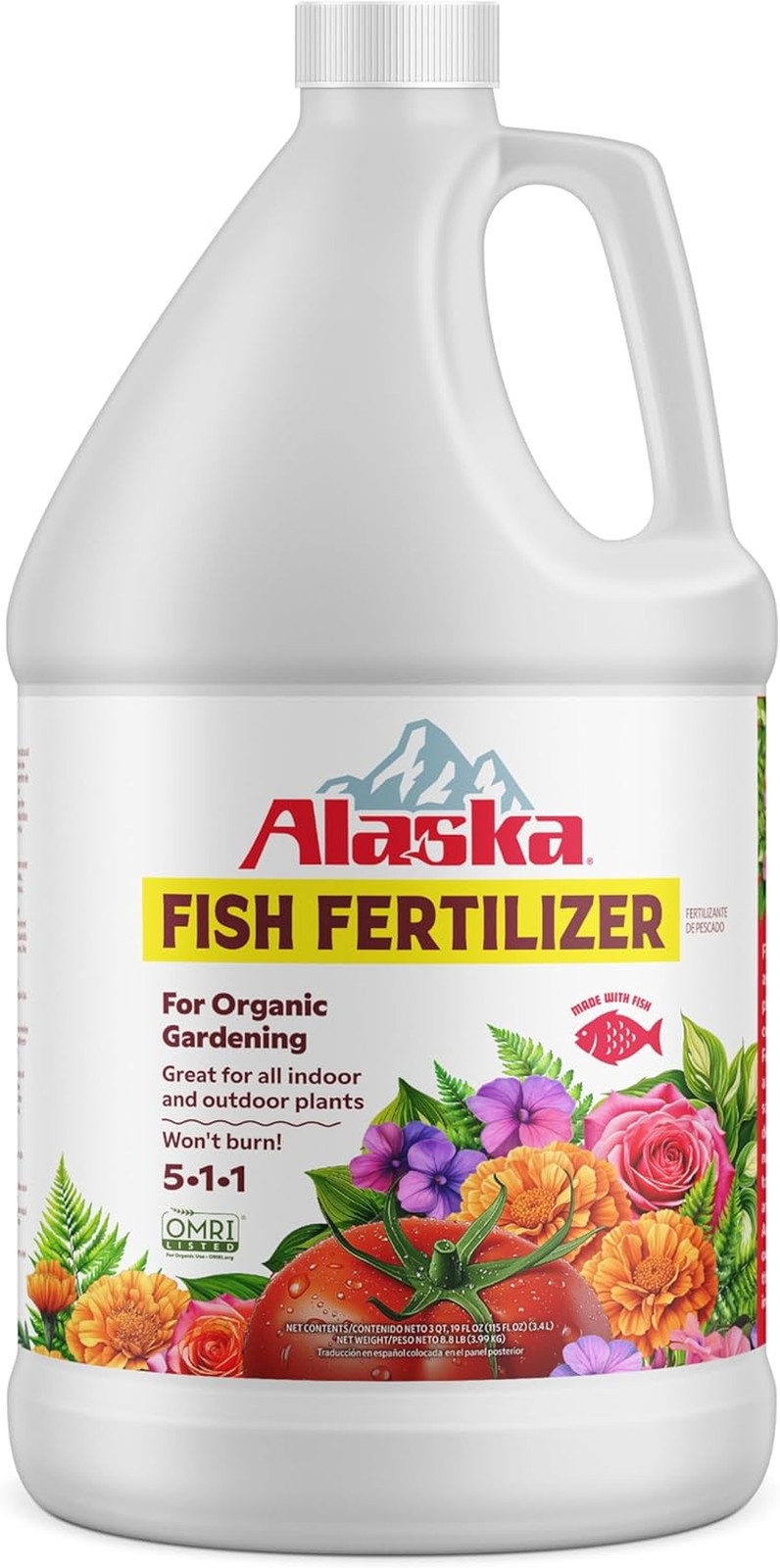 Fish Fertilizer OMRI Listed 5-1-1, 115 Oz