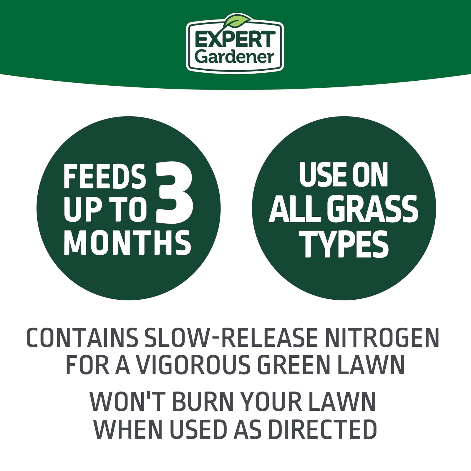 Lawn Food Fertilizer 30-0-4, Plus 2% Iron, 33.6 lb., Covers 12,000 Sq. ft.