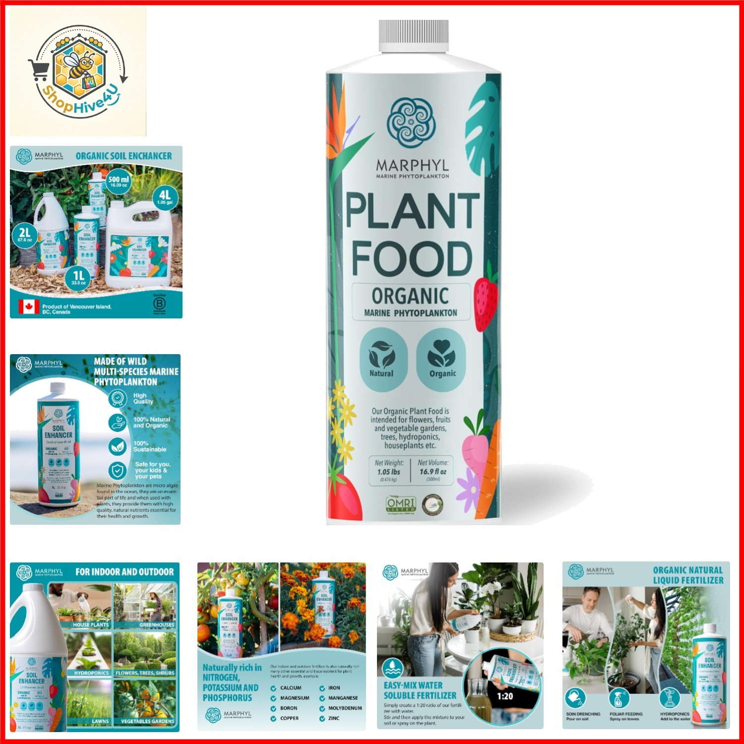 All-Purpose Plant Food – Organic Nutrient-Rich Fertilizer & Soil Enhancer for…