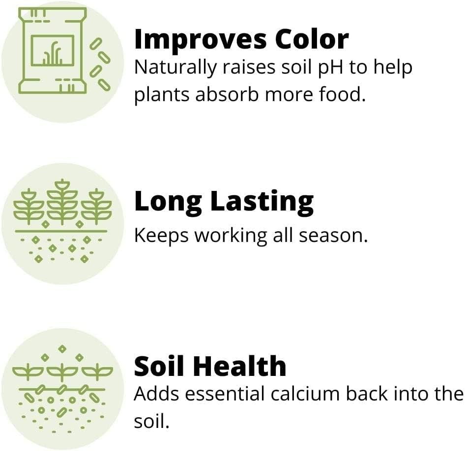 Fast Acting Lime Granules-5lb- Instantly Raise pH of Soil & Reduce Nutrient