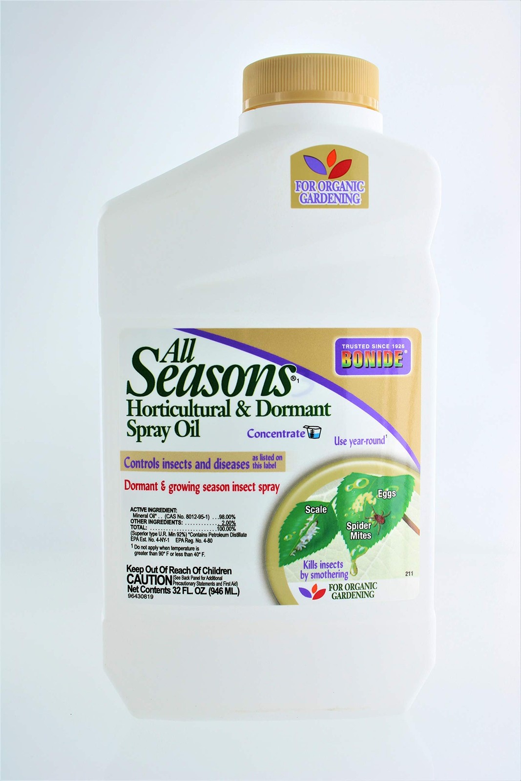 Bonide All Seasons Horticultural Oil Spray Concentrate 32FL OZ