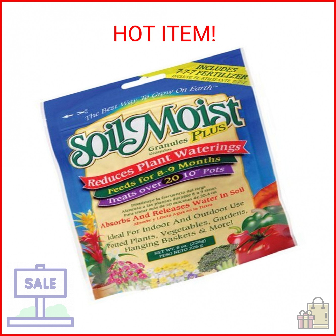 Soil Moist JCD-05SM 8 oz Hydrogel Granules
