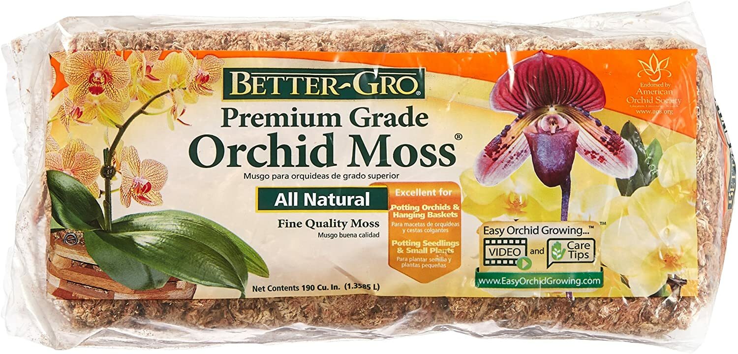 Sun Bulb, Better Gro Premium Grade Orchid Sphagnum Moss,190 cu.in.