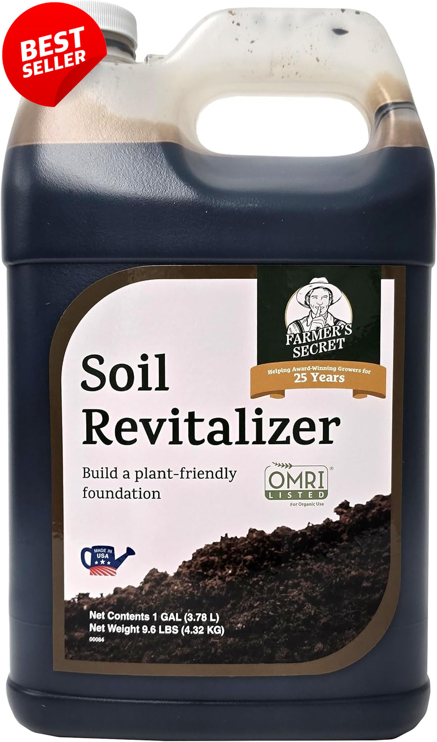 Humic Acid Soil Revitalizer Liquid Compost 128oz OMRI Organic – US