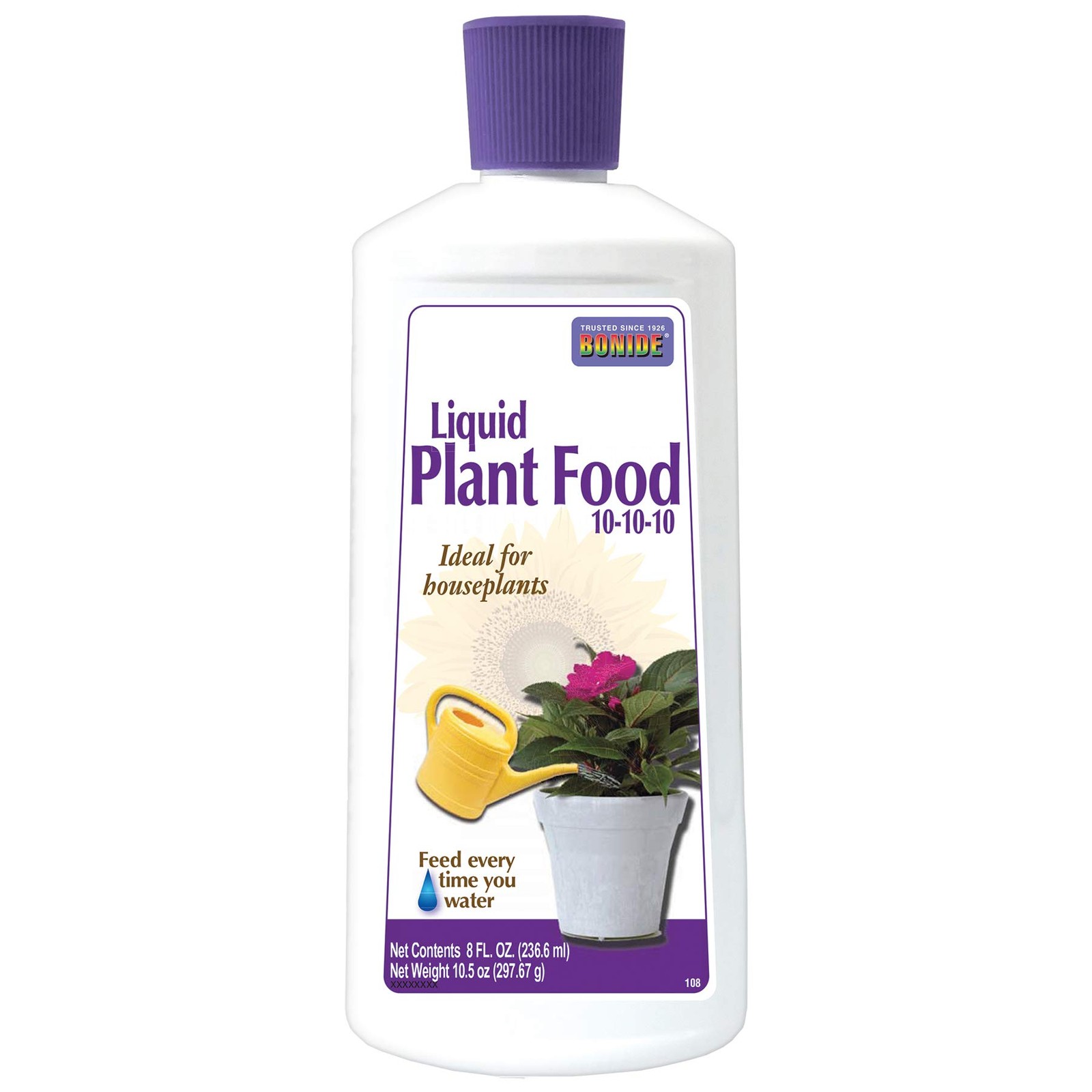 Bonide Liquid Plant Food Concentrate 10-10-10 Fertilizer for Houseplants 8 oz