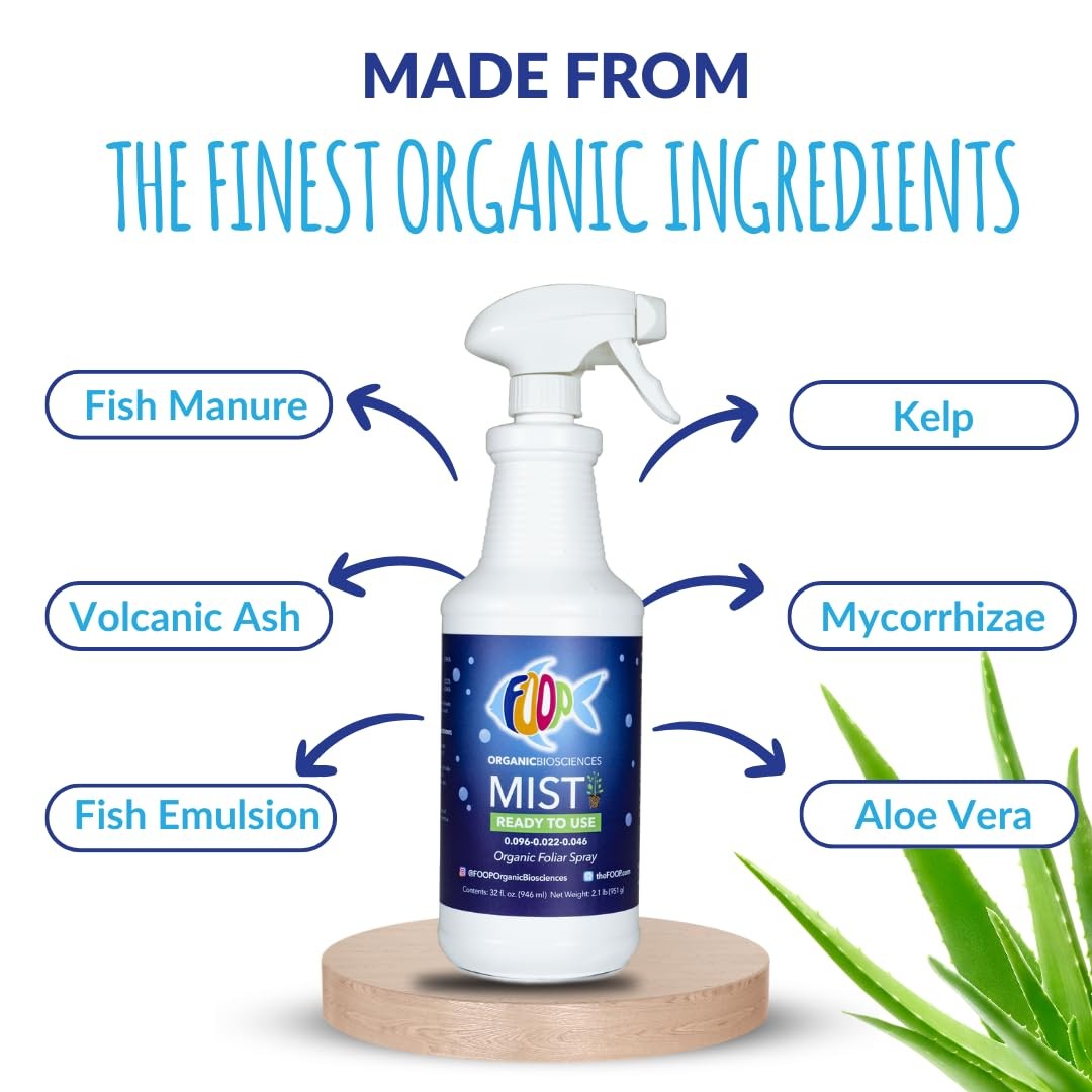 Organic Foliar Spray for Plants | Corrects Nutrient Deficiencies | 32oz