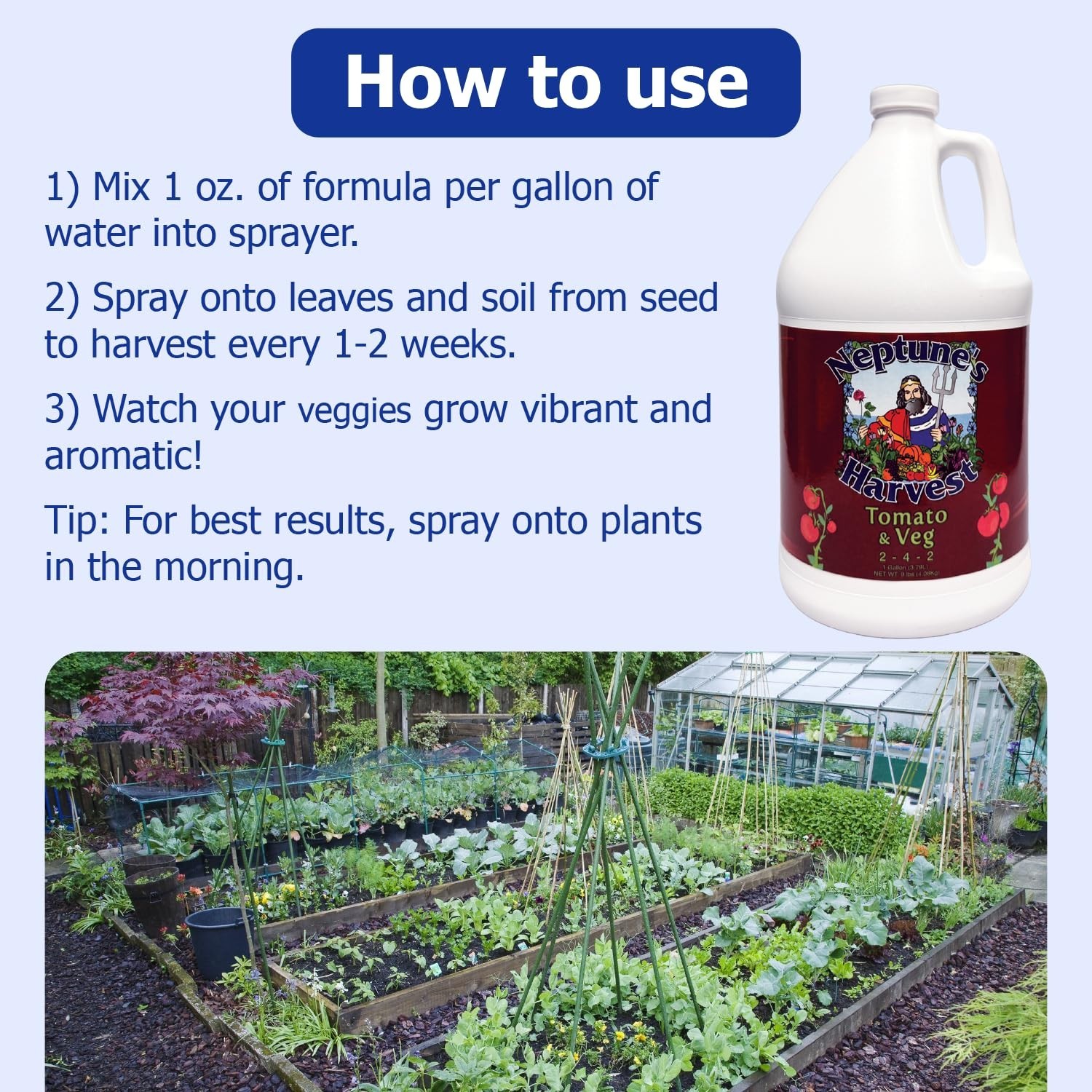 Organic Tomato & Vegetable Fertilizer – Gallon Size
