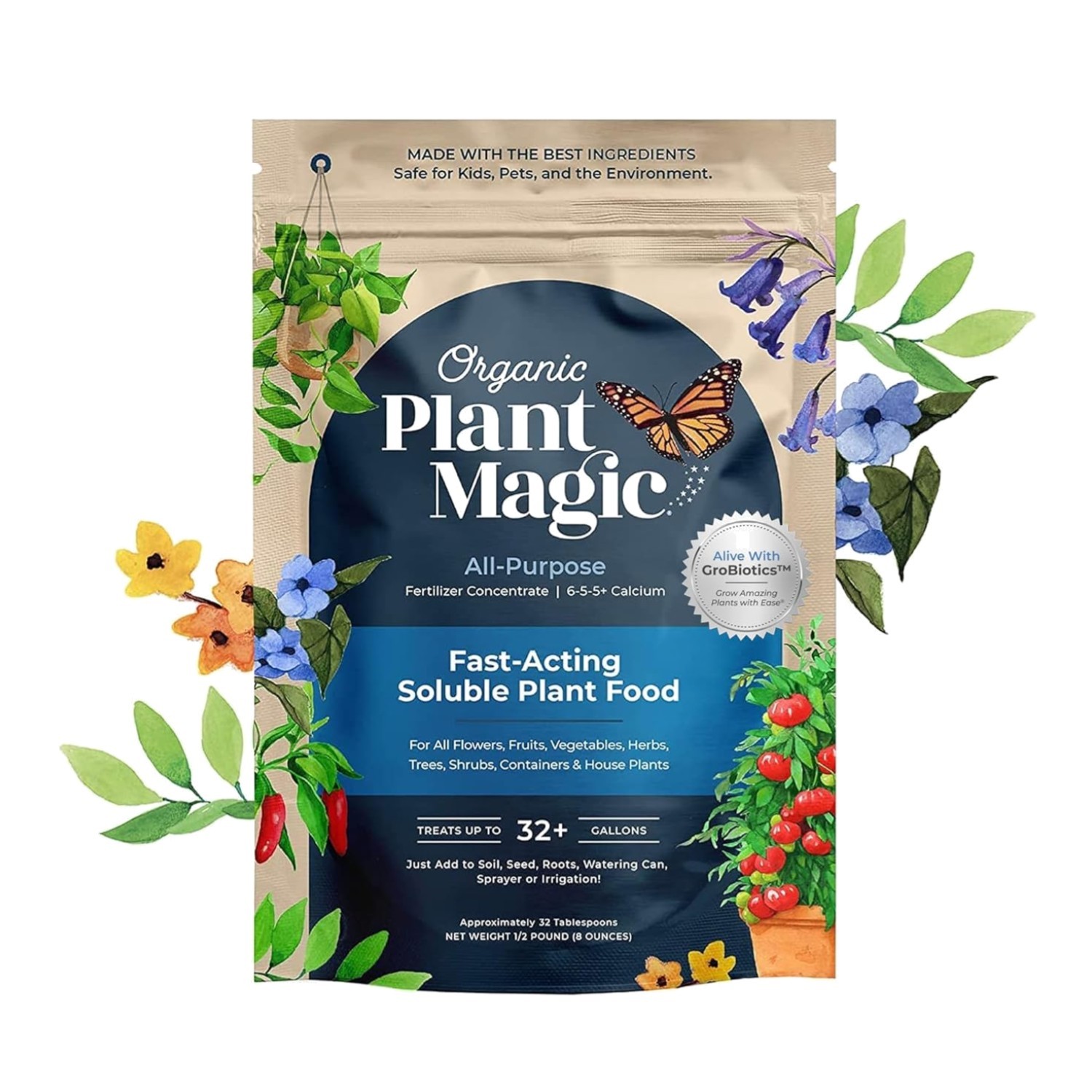 Fast-Acting Water Soluble Plant Food – All-Purpose Fertilizer Concentrate for…