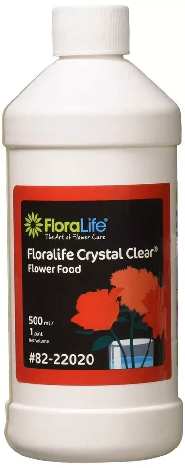 82-22020 Crystal Clear Flower Food 300 Liquid, 500 ml/1 pt
