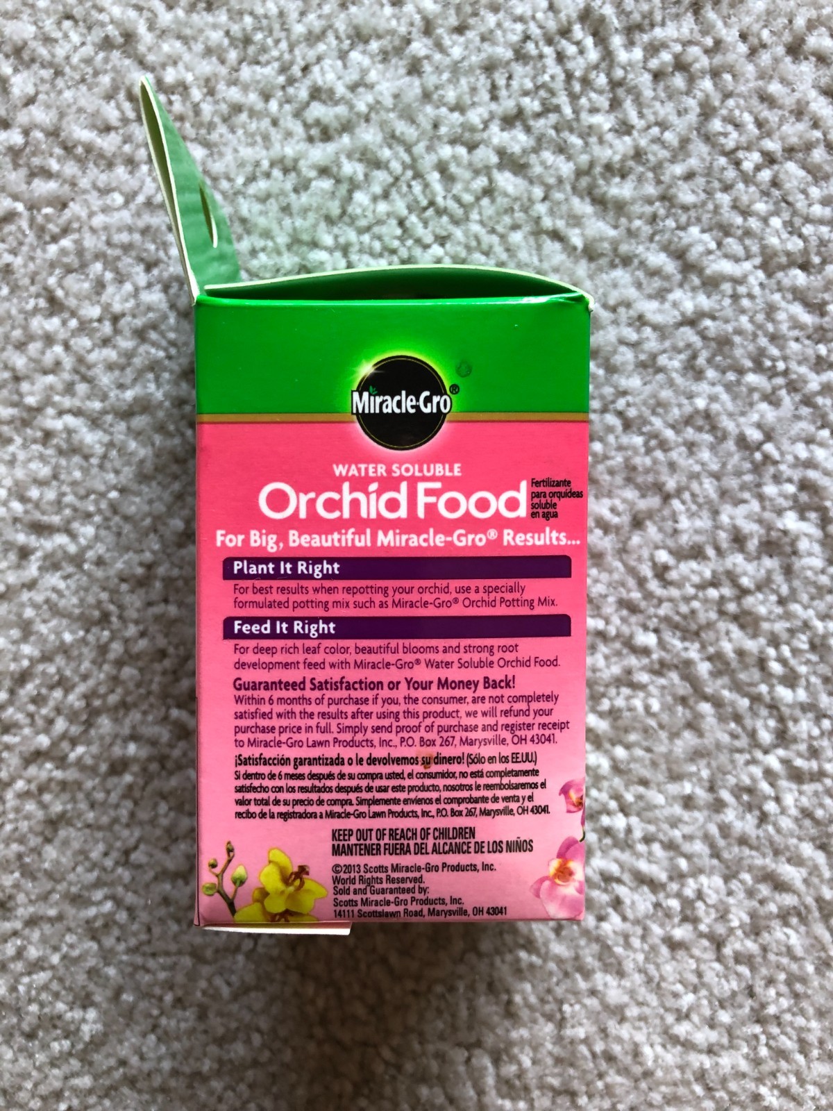 MiracleGro Water Soluble Orchid Food For Orchids & All Acid-loving Plants 8 Oz.
