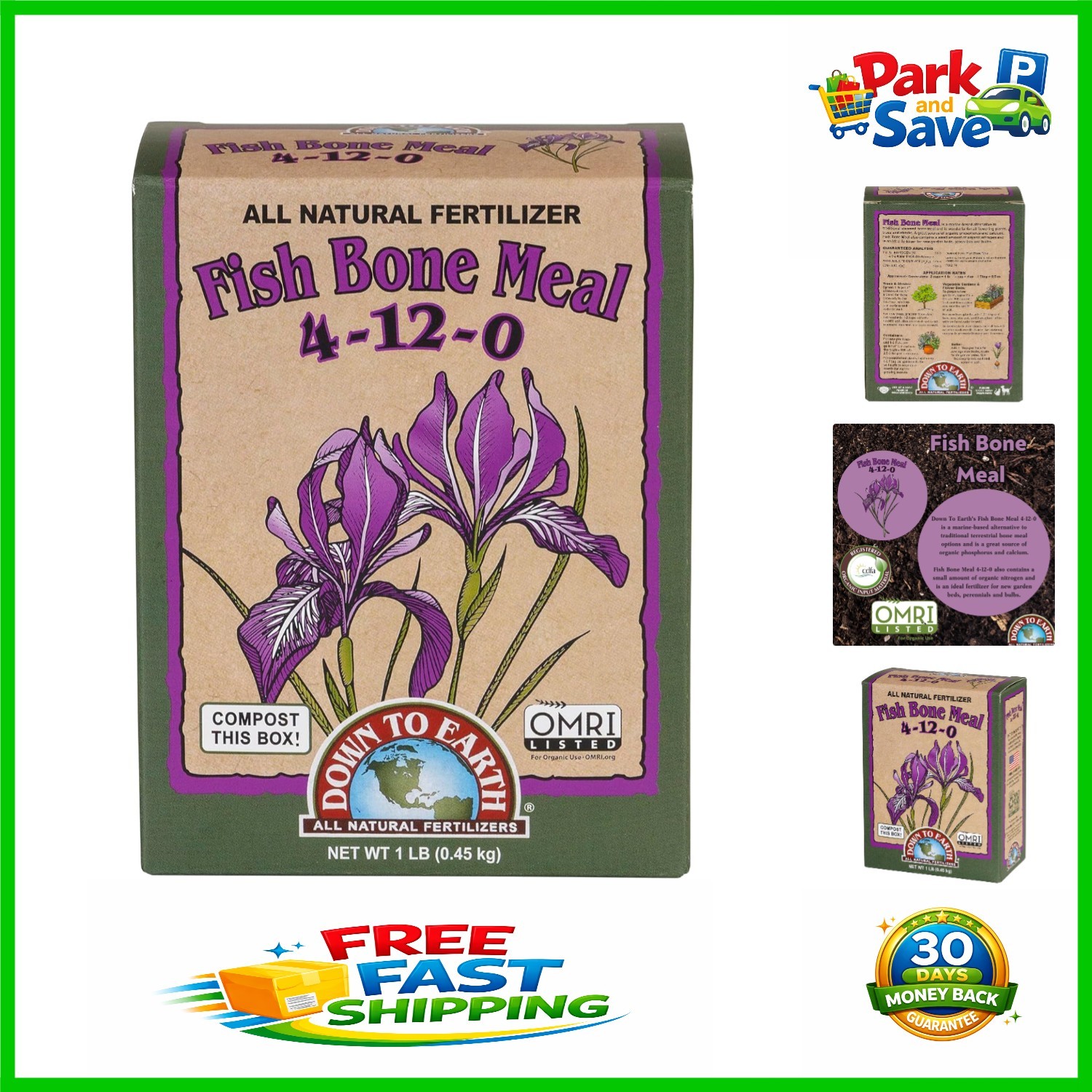 Organic Fish Bone Meal 4-12-0 – High Phosphorus Plant Food for Flowering Plants