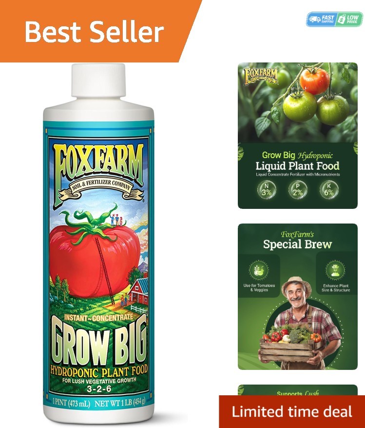 Hydroponic Fertilizer – Grow Big Plant Food with Earthworm Castings