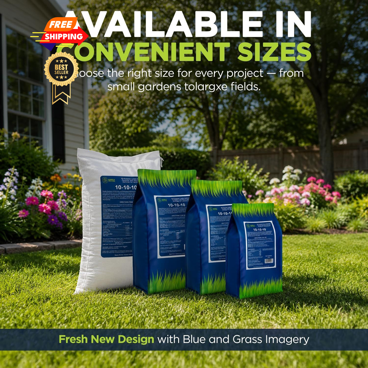 Supply Solutions 10-10-10 Complete Lawn & Garden Granular Fertilizer 5 Pounds