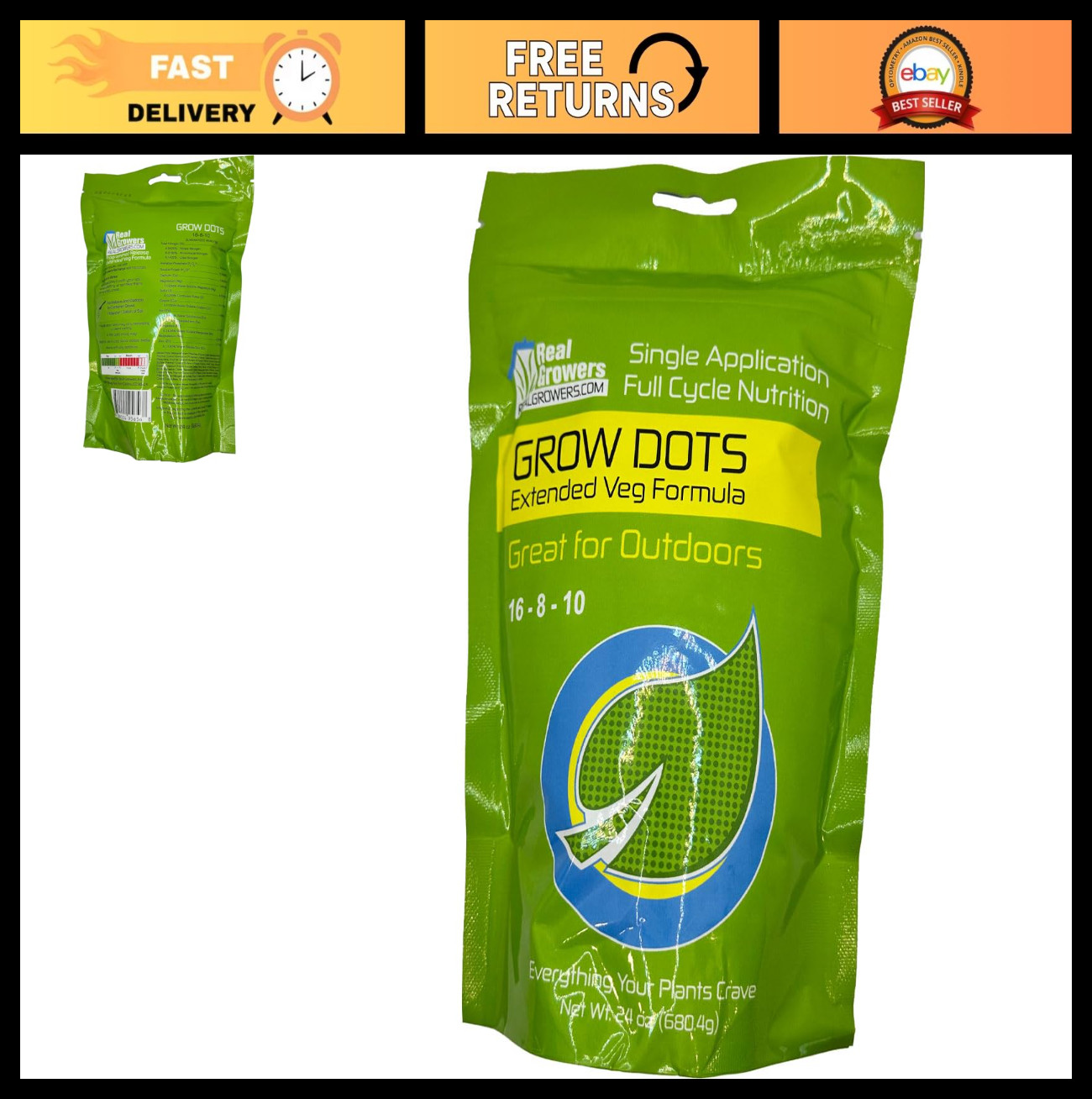 Extended Plant Food Grow Dots – Single Application for Coco Coir & Soilless Medi