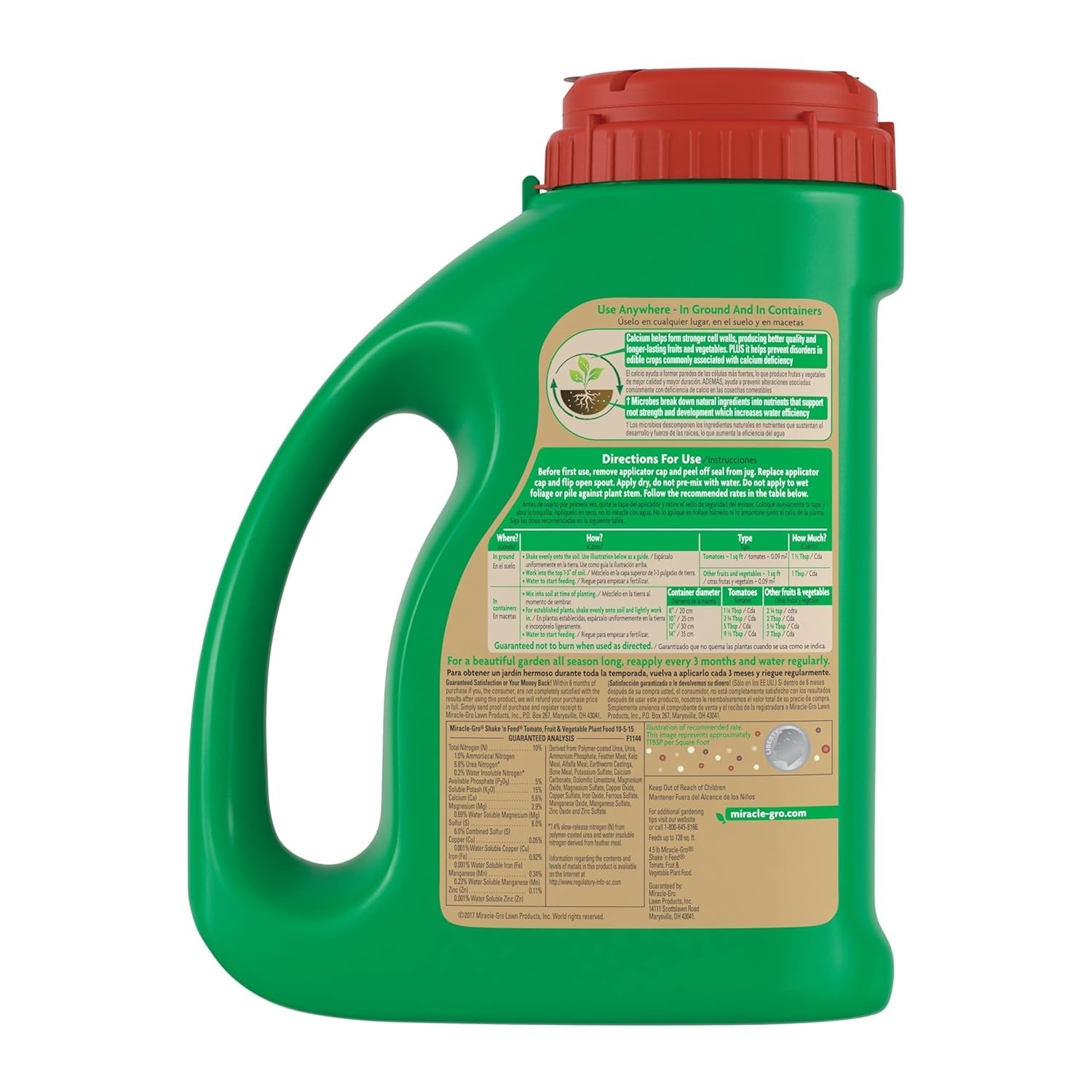 Vegetable Garden Fertilizer with Calcium for In-Ground and Container Plants