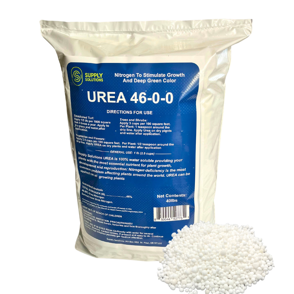 Urea 46-0-0 Nitrogen Fertilizer – Bloom Booster for Flowers and Fruits – 40 Lbs