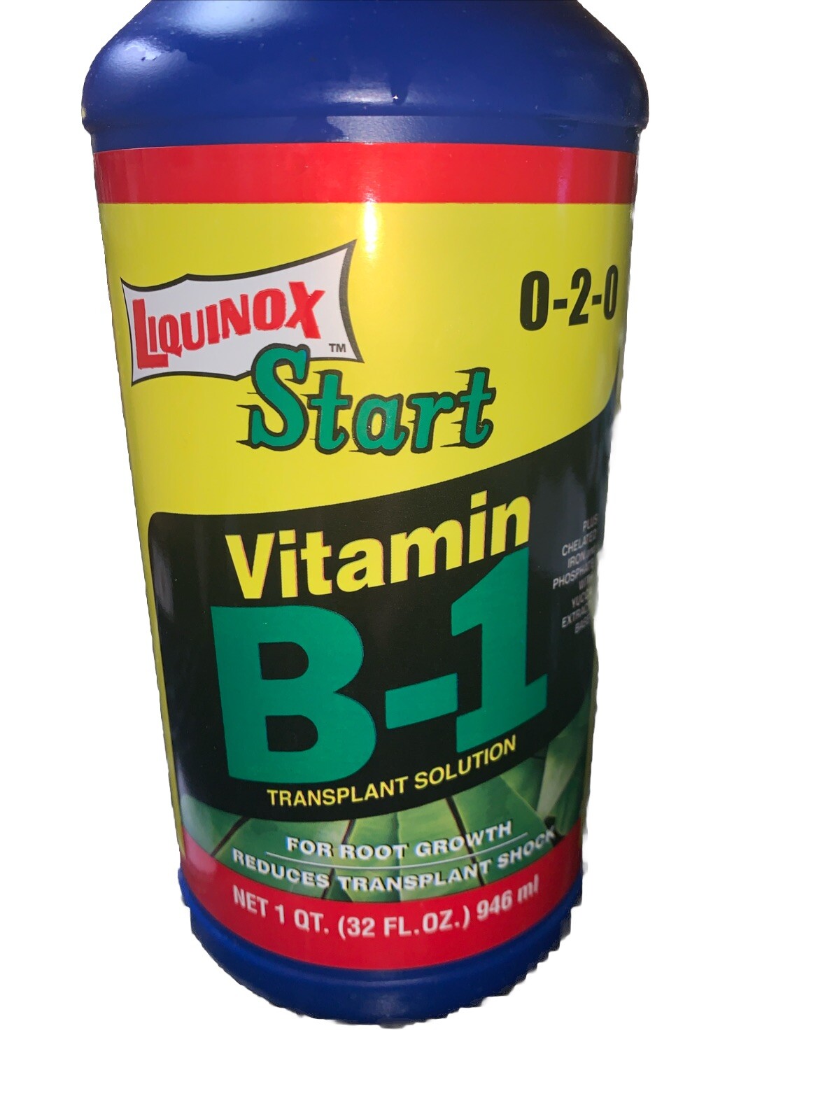 Liquinox Start Vitamin B-1 Transplant solution bottle 32oz