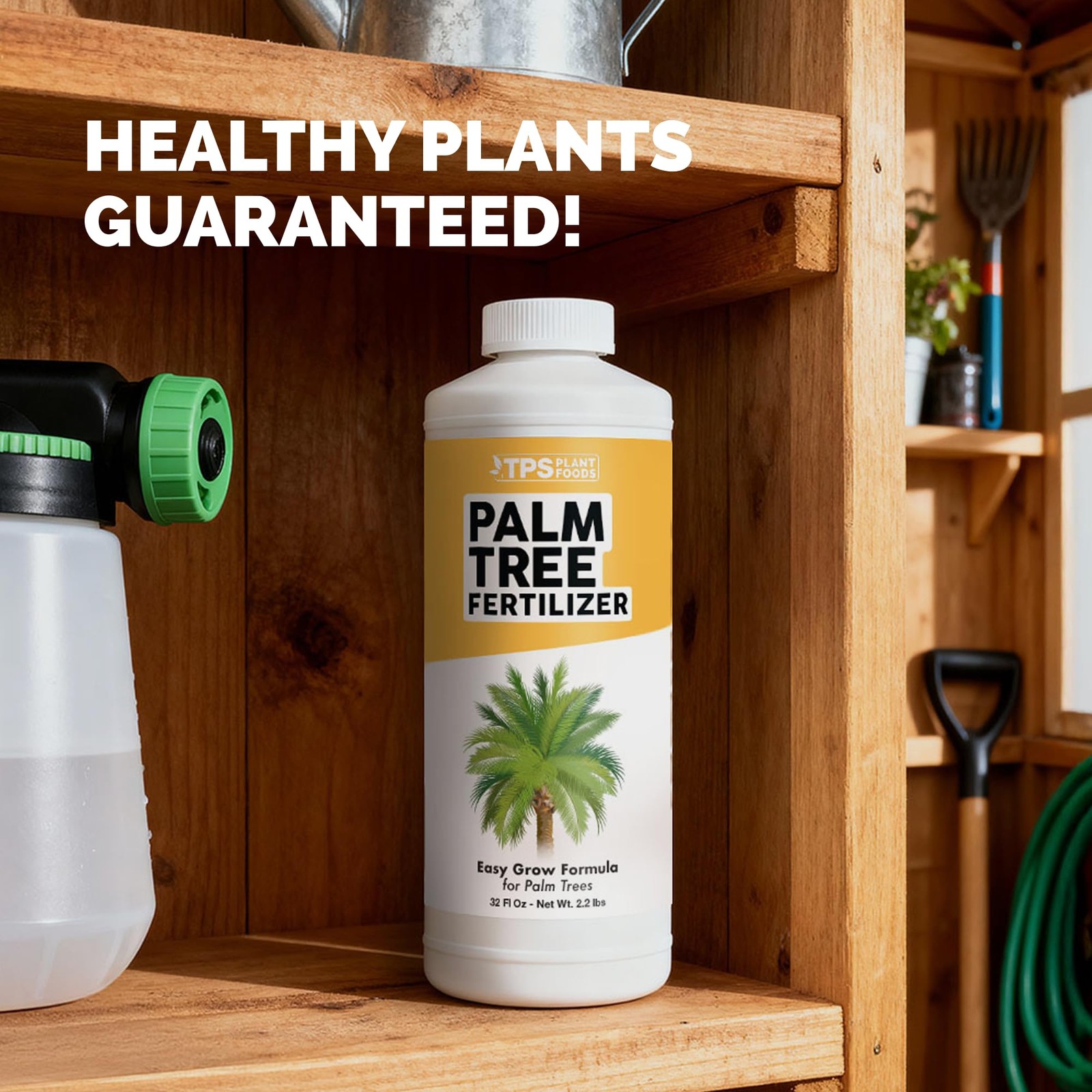 Palm Tree Fertilizer, Liquid Plant Food for Rich Green 8 oz (1/2 Pint)