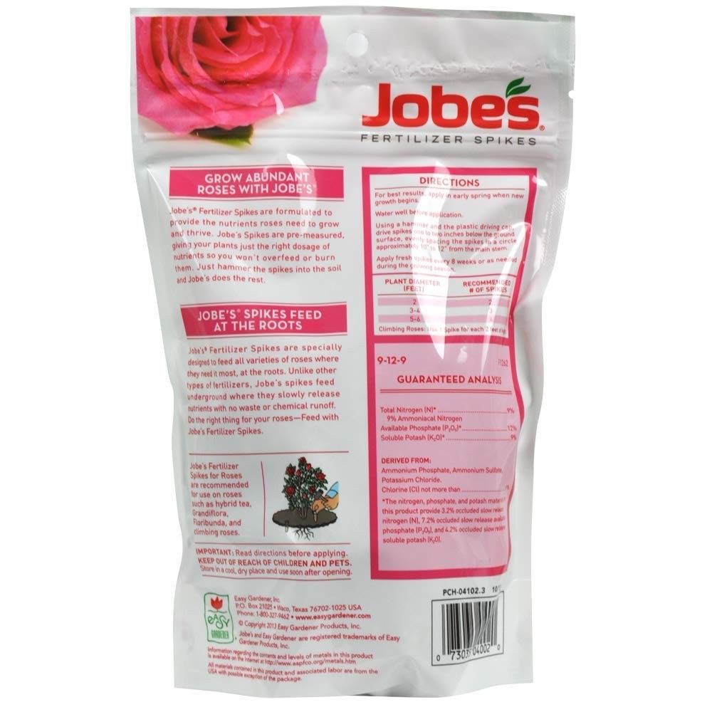 2 Pack Fertilizer Spikes For Roses Slow Release Nutrients Easy To Use