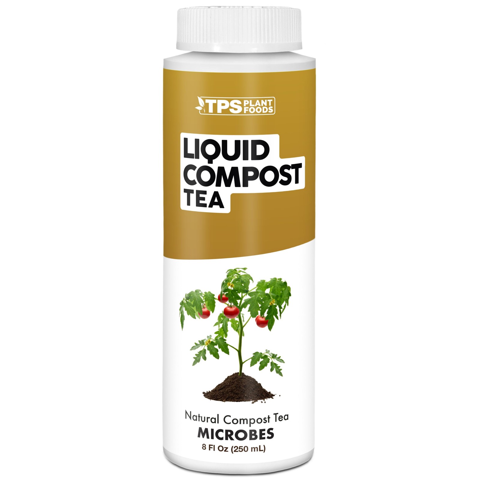 Compost Tea – Liquid Microbial Supplement for Living Soil, 8 oz (1/2 Pint)