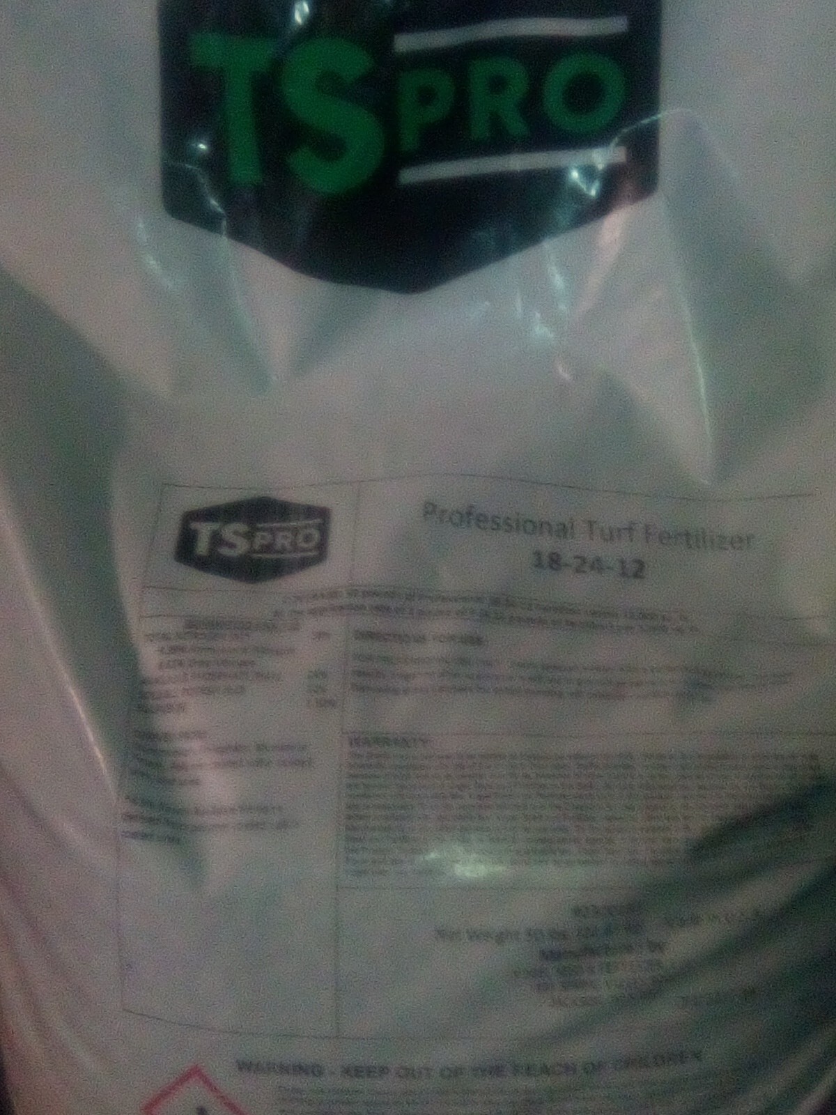 8/ 50lb bags of professional turf fertilizer18-24 -12 mix TS PRO 40.00 a bag