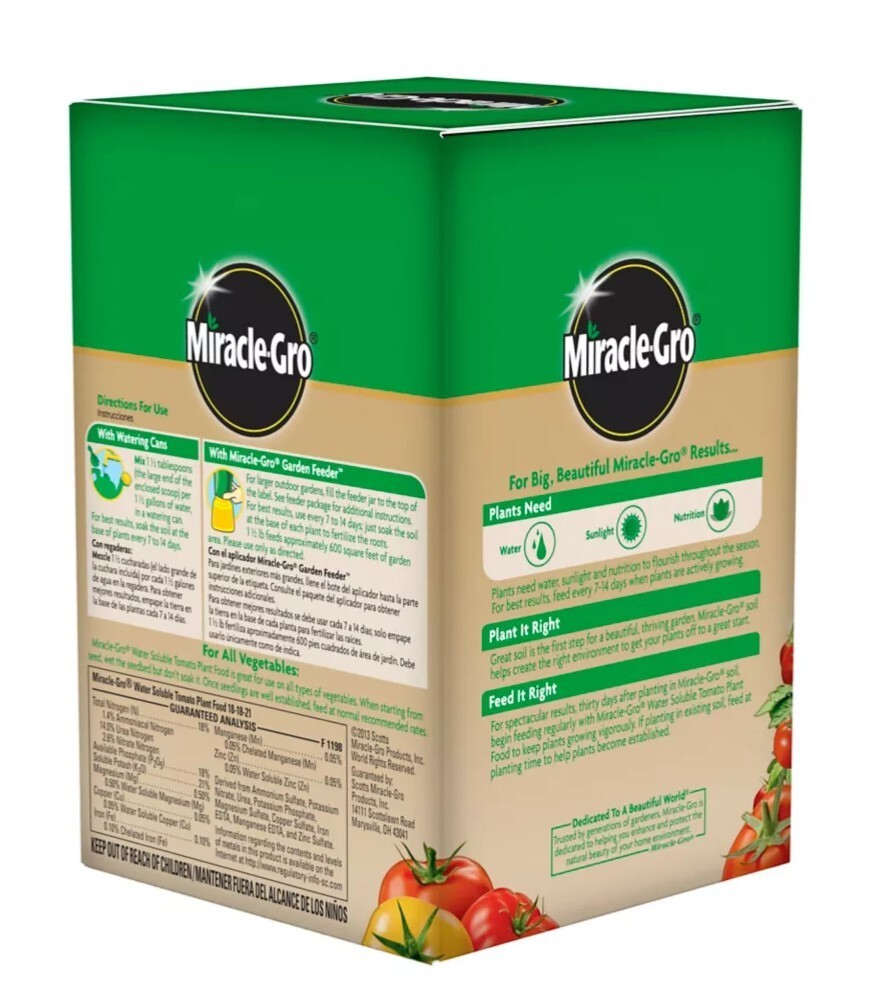 Miracle-Gro 1.5 lb. Water Soluble Tomato Plant Food 2000422