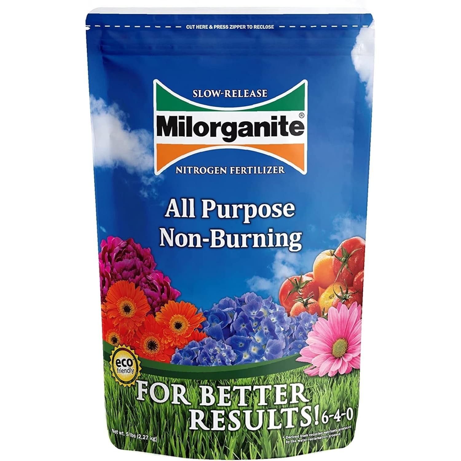 5 lb All-Purpose Organic Fertilizer with Slow-Release Nitrogen for Healthy Lawns