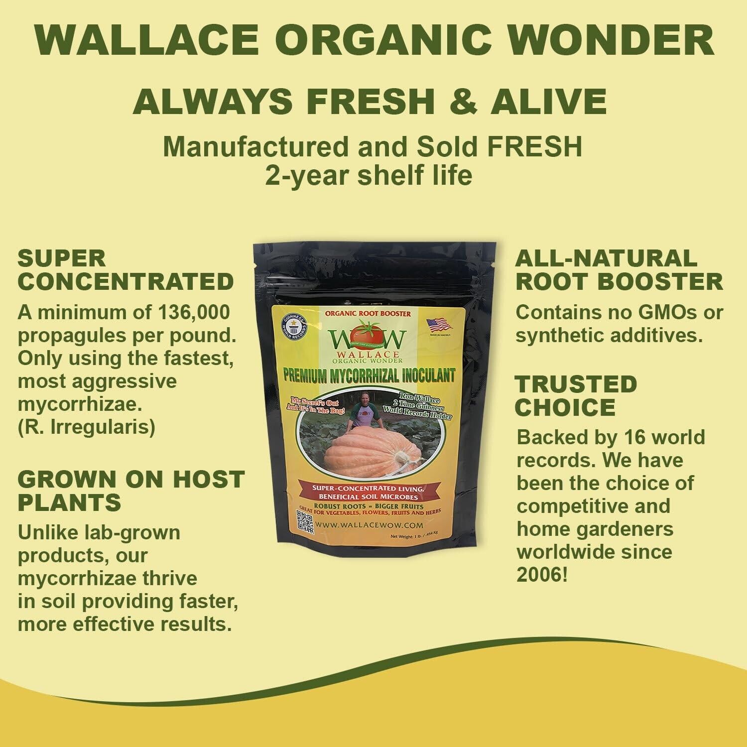 Premium Mycorrhizal Inoculant (1 lb) for Plants by Super Concentrated World R…