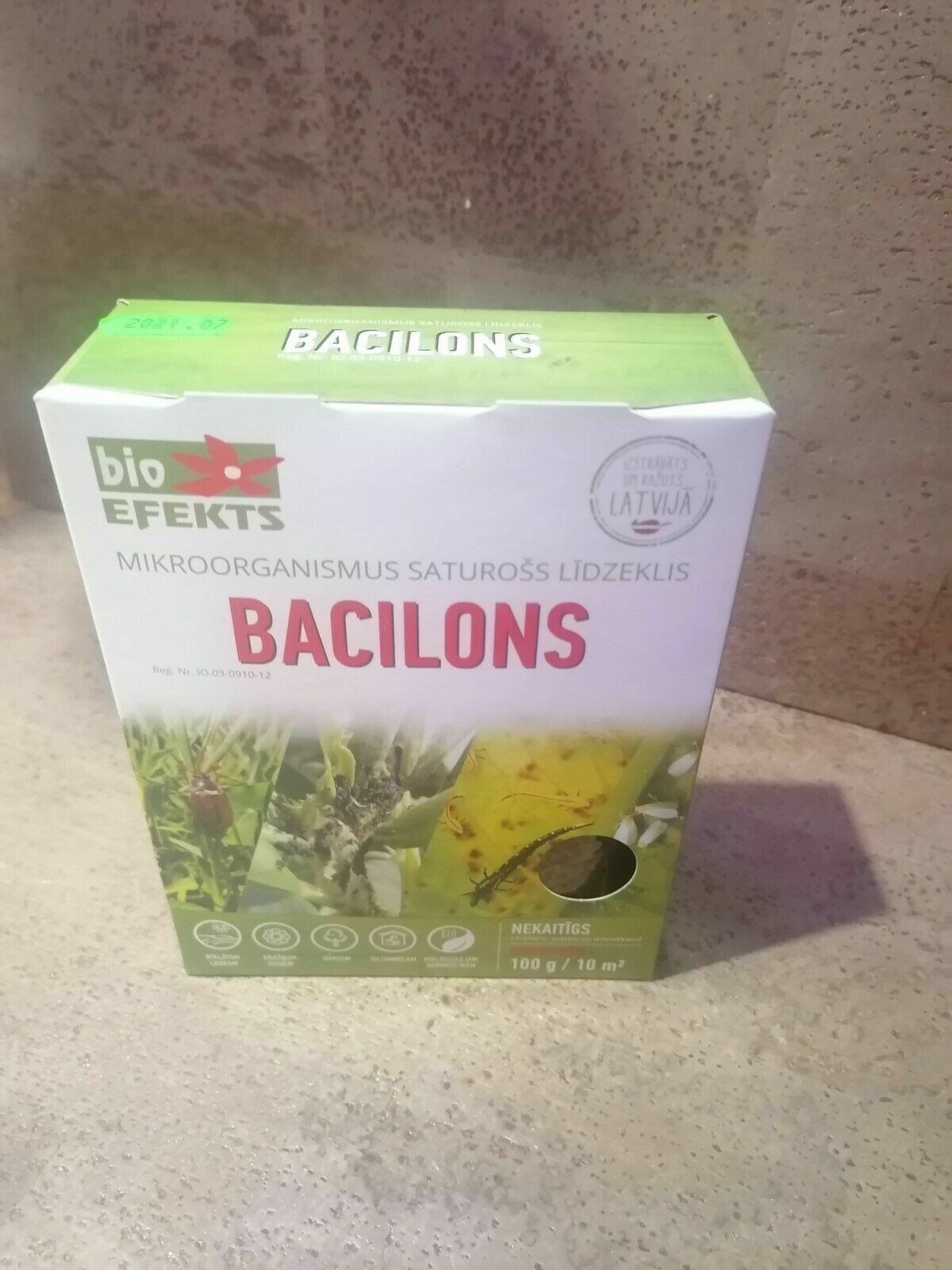 Bacillon Bioinsecticide Bacillus thuringiensis 100g ready to use mix.