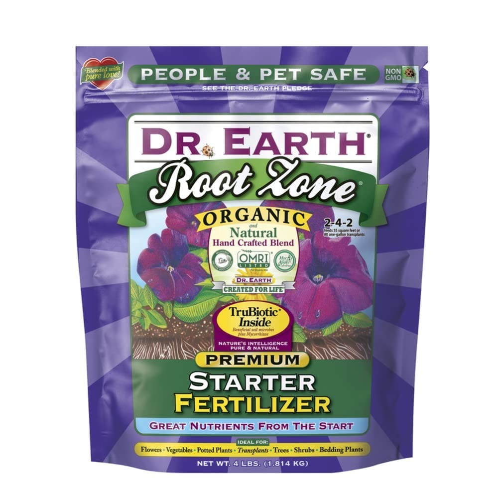 Organic Starter & Transplant Fertilizer, 4 lb – All-Natural Plant Food, Soil Boo