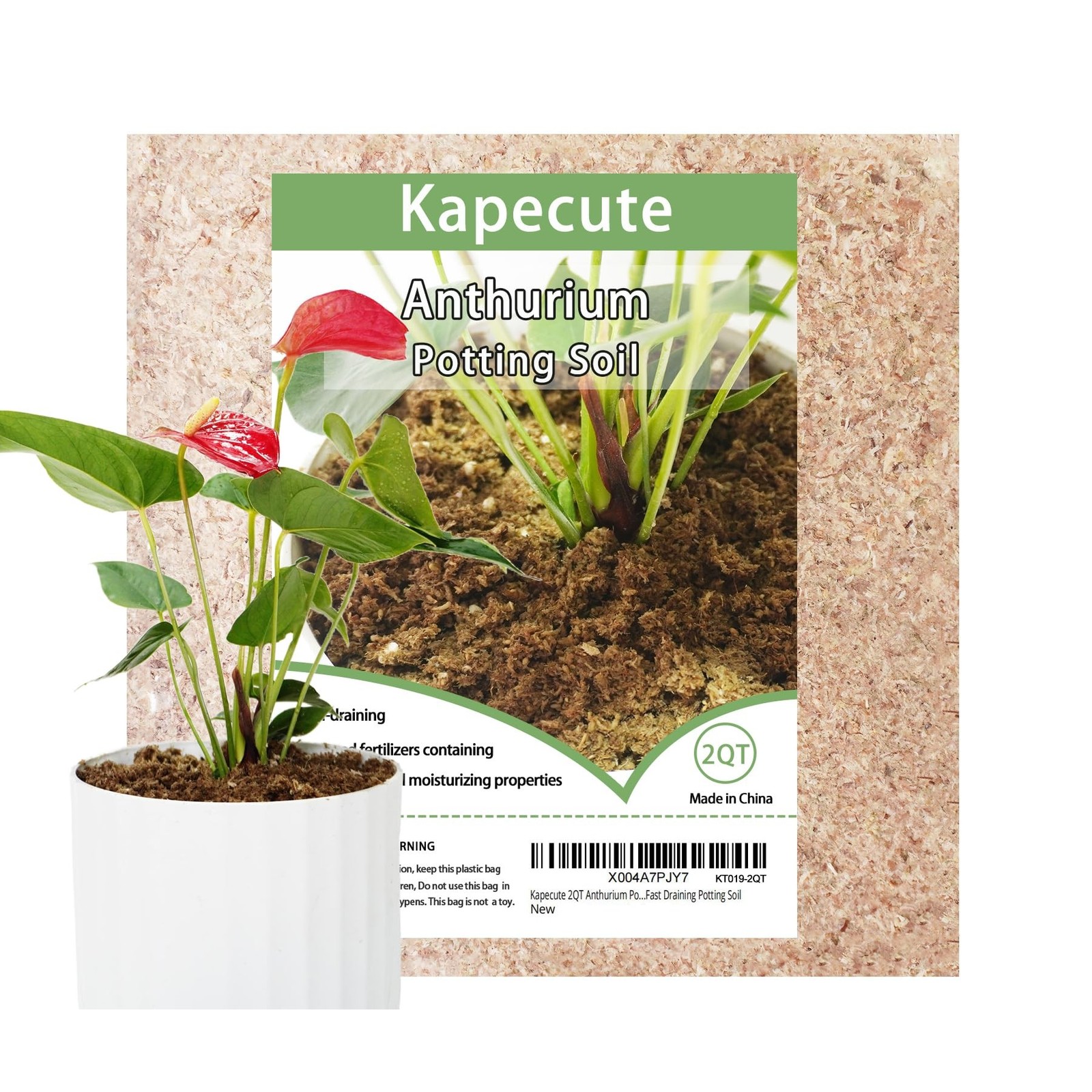 2QT Anthurium Potting Soil, Professionally Formulated Lightweight, Persistent…