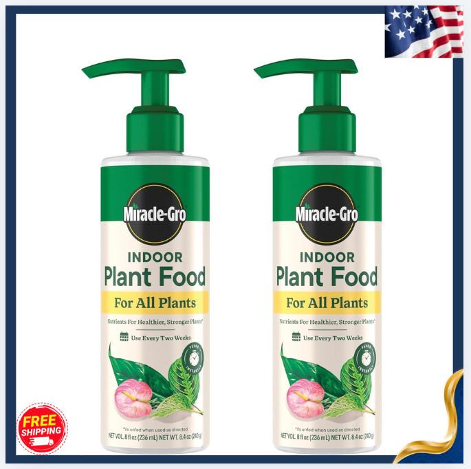 New Liquid Plant Food for Indoor Houseplants Flowers Herbs 2 Pack