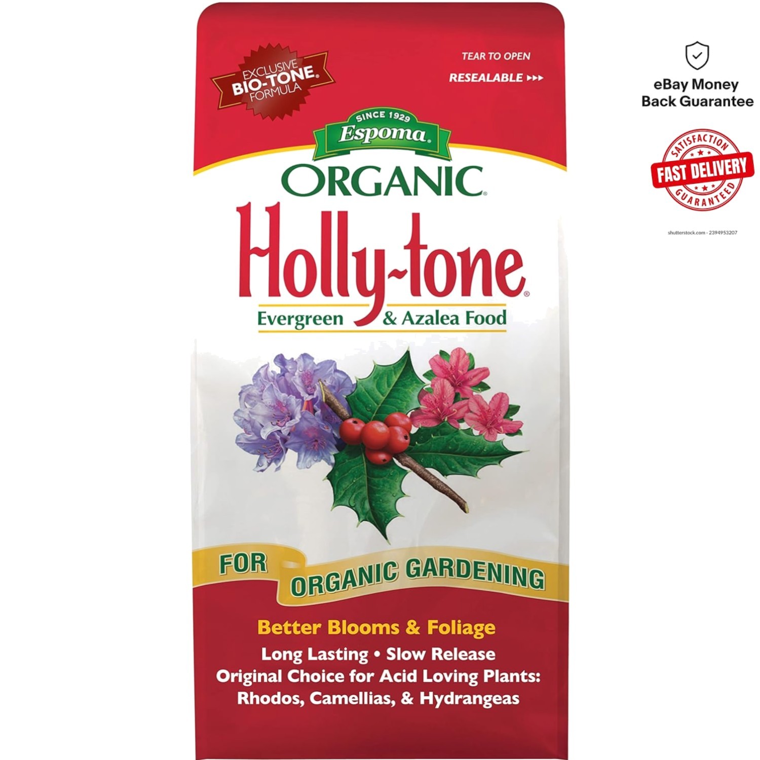 Granular Organic Holly-Tone Fertilizer – Ideal for Hydrangeas & Berries – 2 Bags