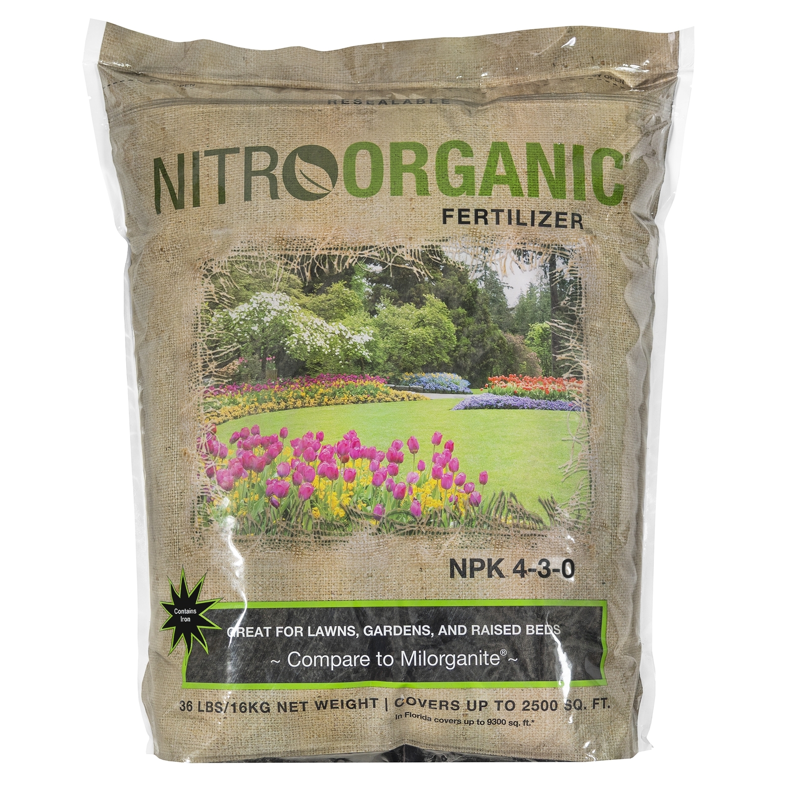 NitroOrganic Natural Plant Food Fertilizer, 36lbs
