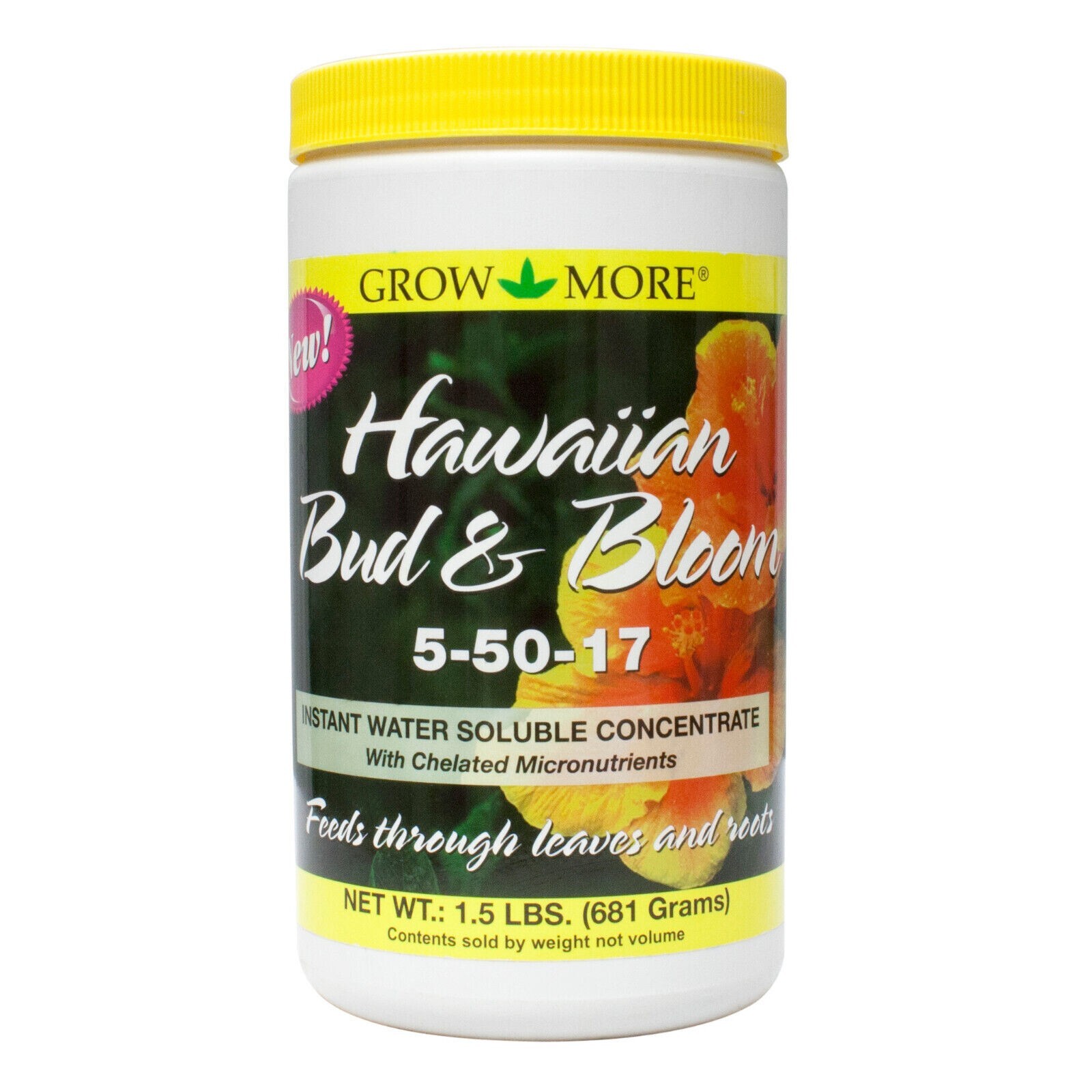 10 TBSP MAKES 20 GAL! REPACK Grow More 5-50-17 Hawaiian Bud & Bloom INDOOR 420