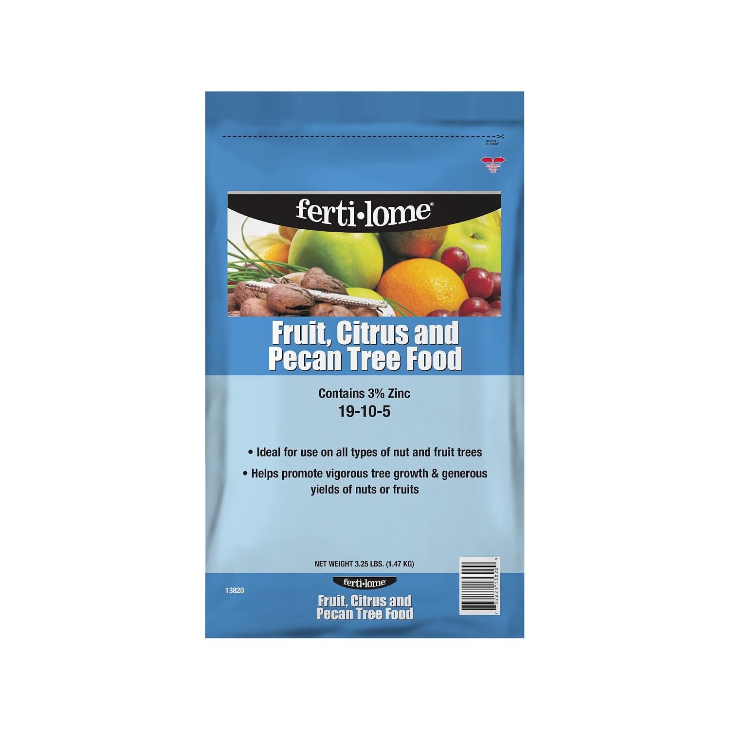 Fertilome (10822) Fruit Citrus and Pecan Tree Food 19-10-5 (20 lbs.)
