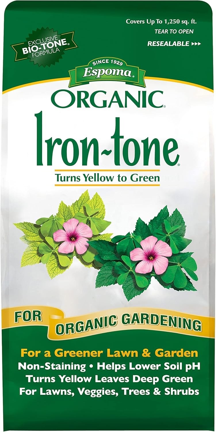 5 lb. Organic Iron-Tone Fertilizer – Correct Iron Deficiency for Lush Greenery