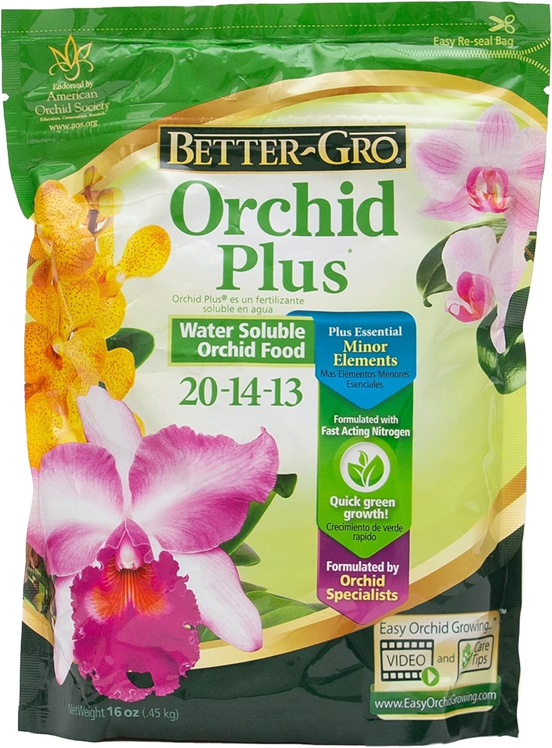 Better-Gro 1 lb. Orchid Plus Fertilizer. 20-14-13