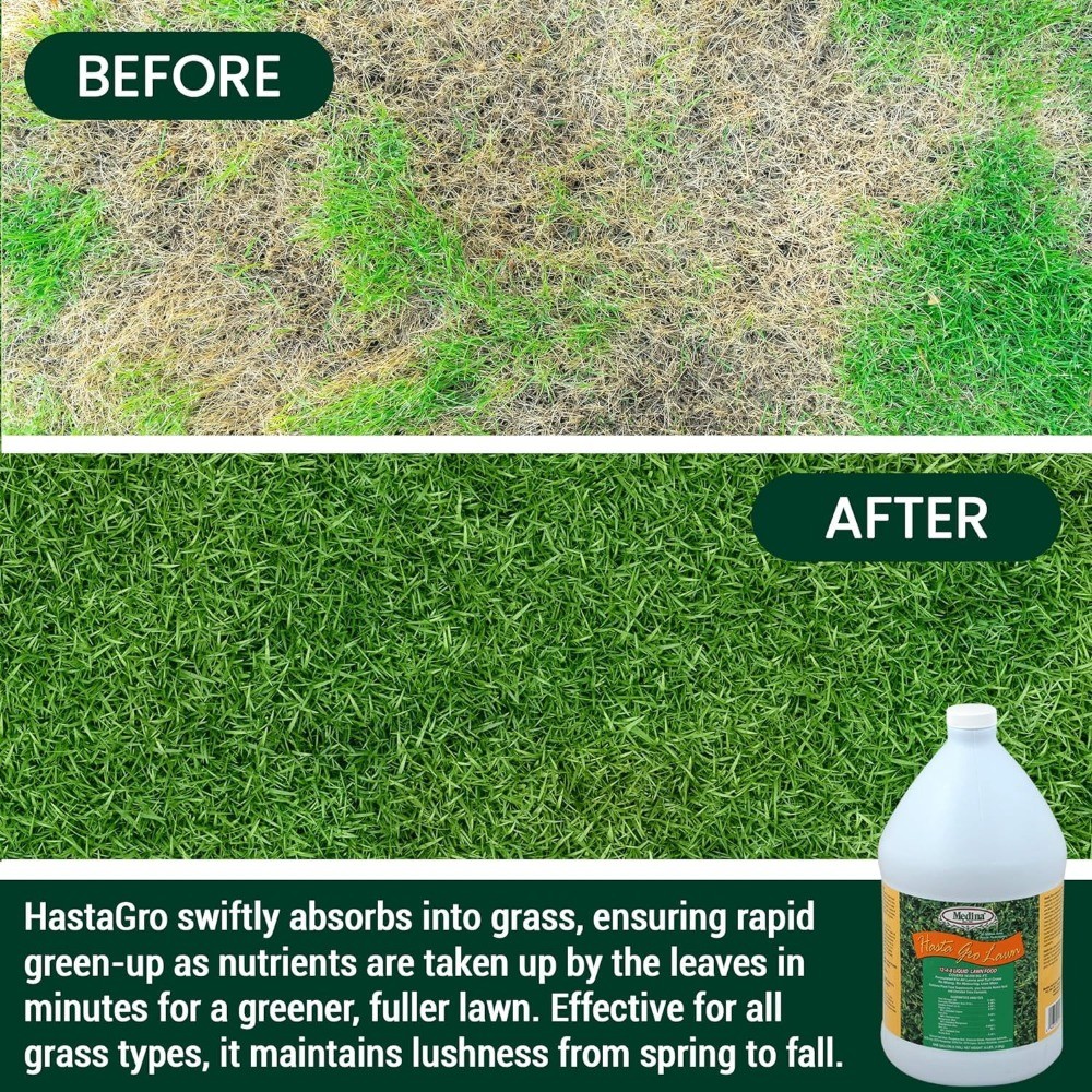 1 gal Liquid Lawn Food Fertilizer 12-4-8 Nutrient Formula For Grass Turf Growth