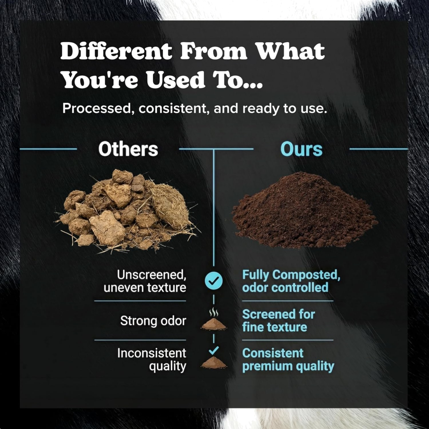 2 Quart Cow Manure Compost – Soil Conditioner for Lush Lawns & Gardens