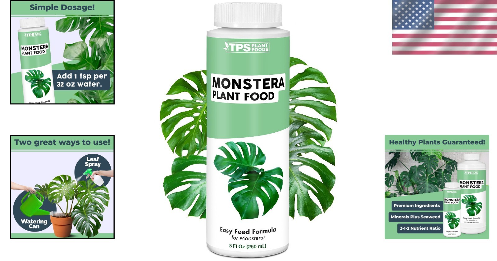 Liquid Plant Food for Monstera – 8 oz Fertilizer for Strong Roots and Leaves