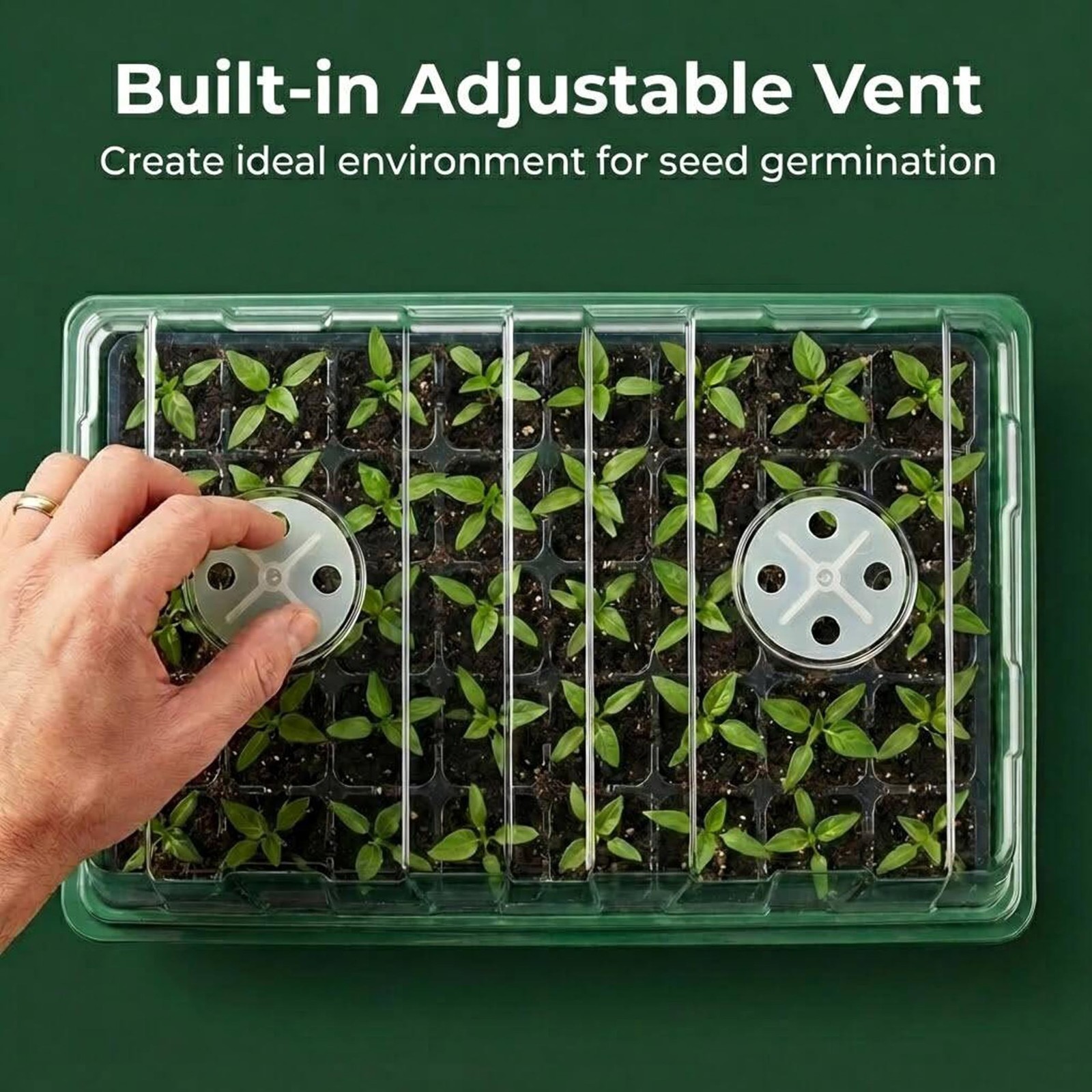 Gardzen 10 Pack 20 Gallon Grow Bags & 5 Pack 40 Cell Seed Starter Tray Kit, T…