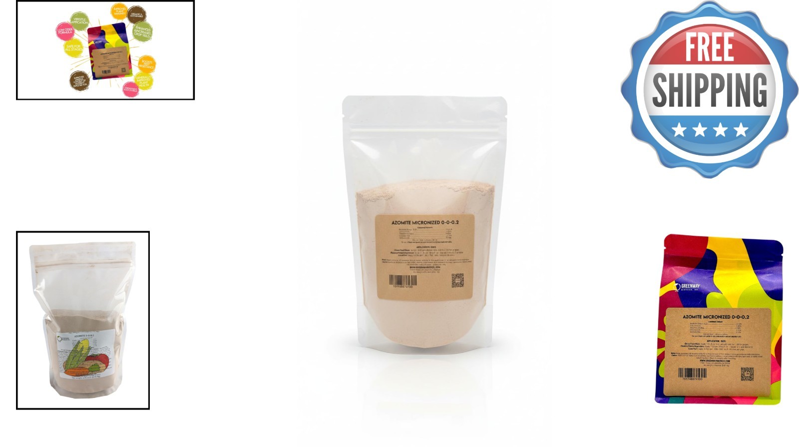 2 lb Azomite Volcanic Ash Fertilizer – Enhance Plant Yield with Trace Minerals