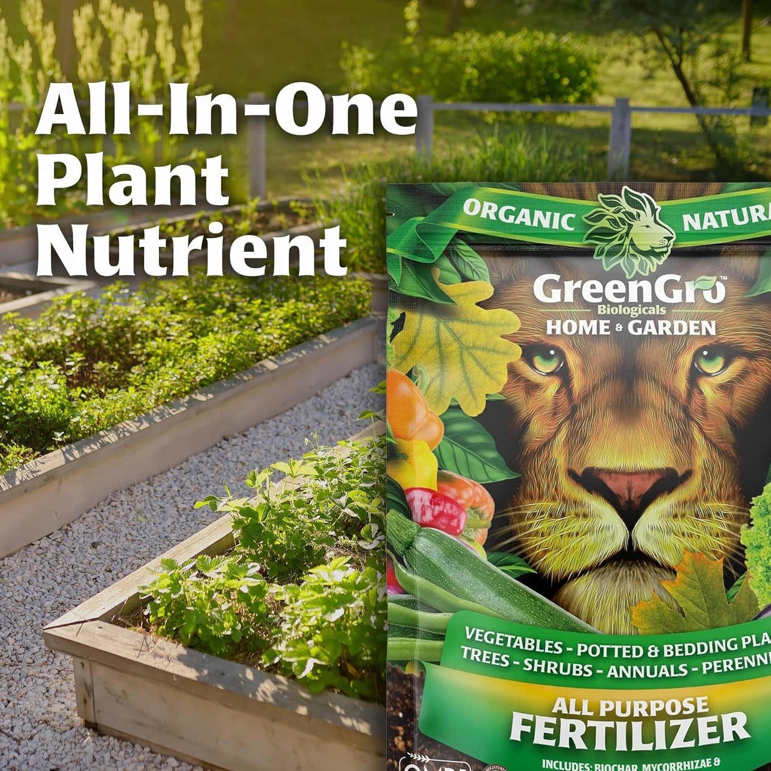 All-Purpose Fertilizer 5-5-5 OMRI Listed – 10 lb Bag by GreenGro Biologicals